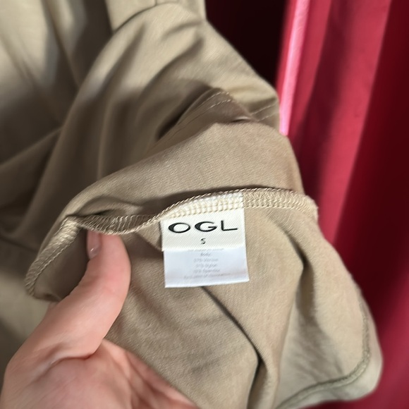 OGL Collar Button Down Tank Mockneck Tucks Midi Dress - Picture 5 of 5